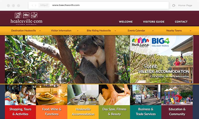 Healesville.com Promotional Website