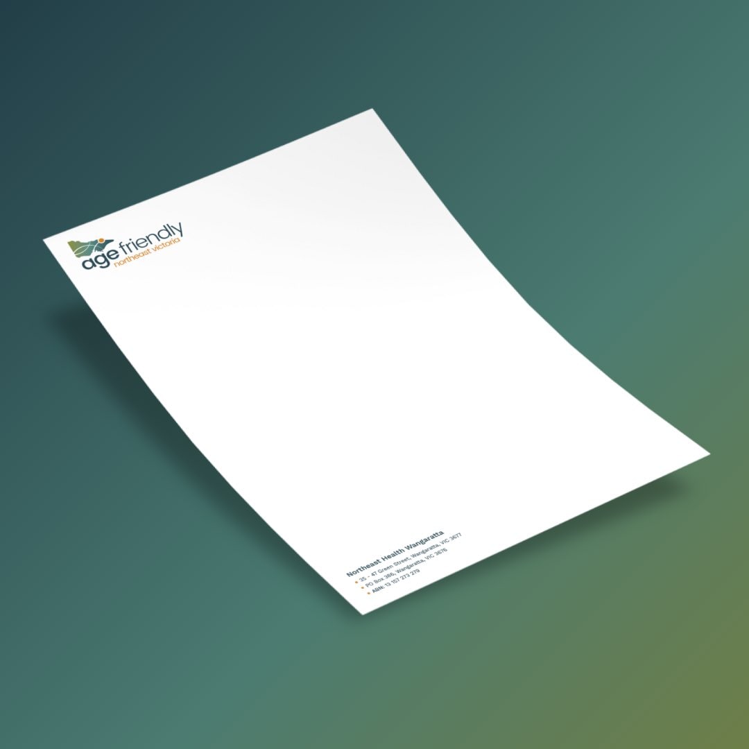 Age Friendly North East Victoria - Letterhead