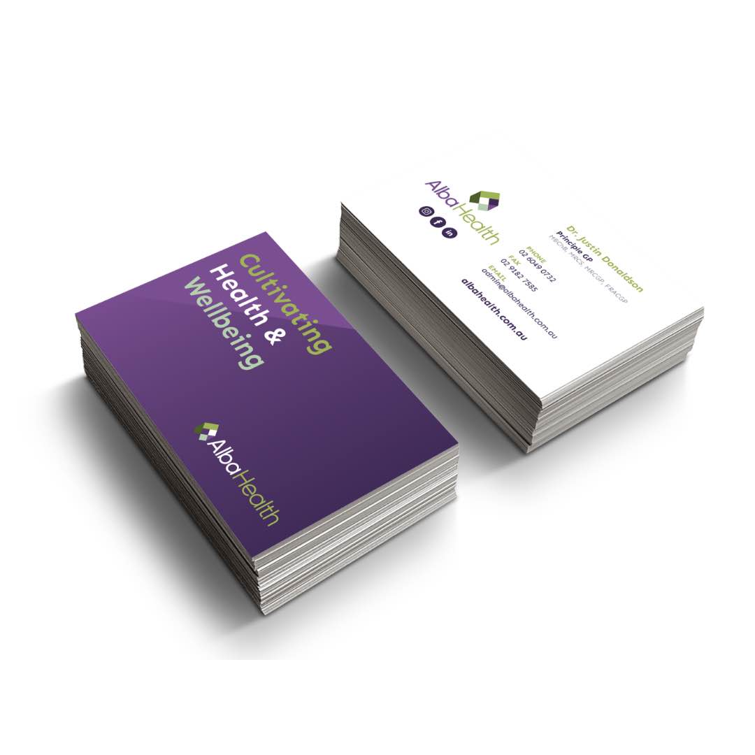 Alba Health - Business Cards