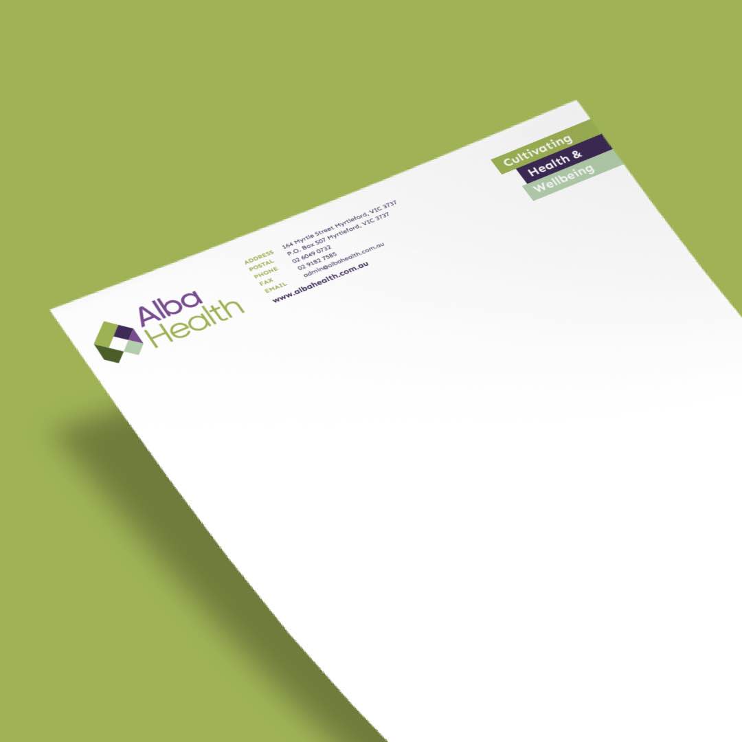 Alba Health - Letterhead