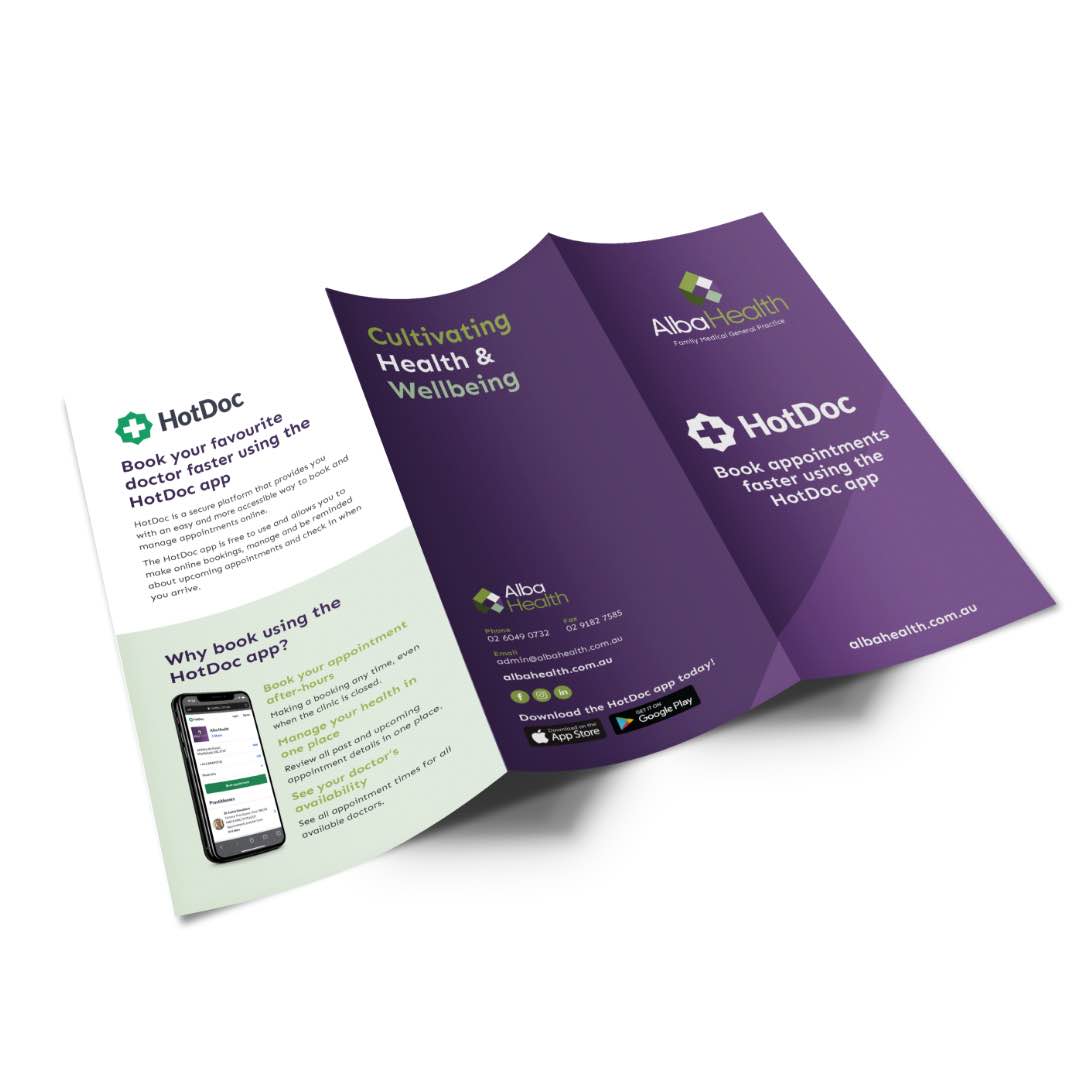 Alba Health - Trifold Brochure