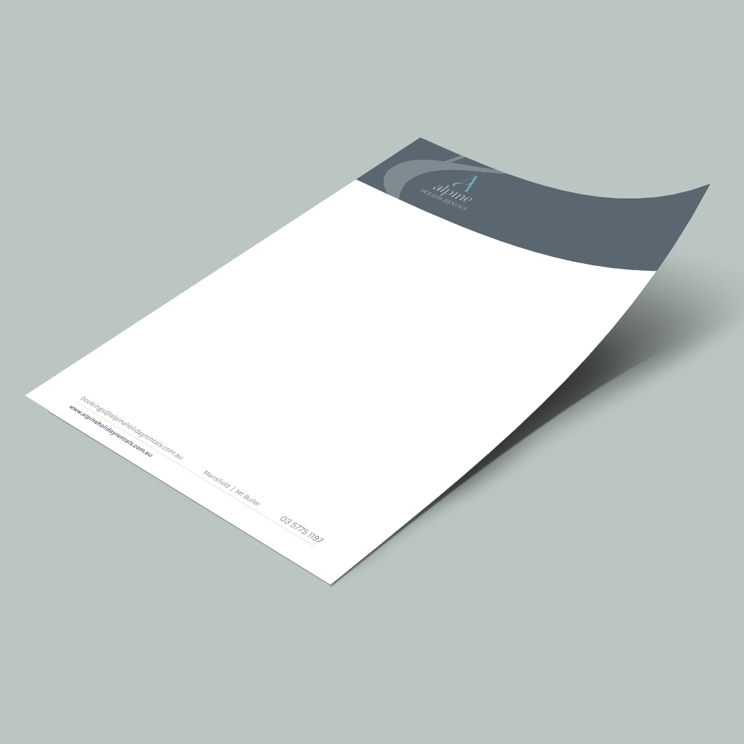 Alpine Holiday Rentals- Letterhead