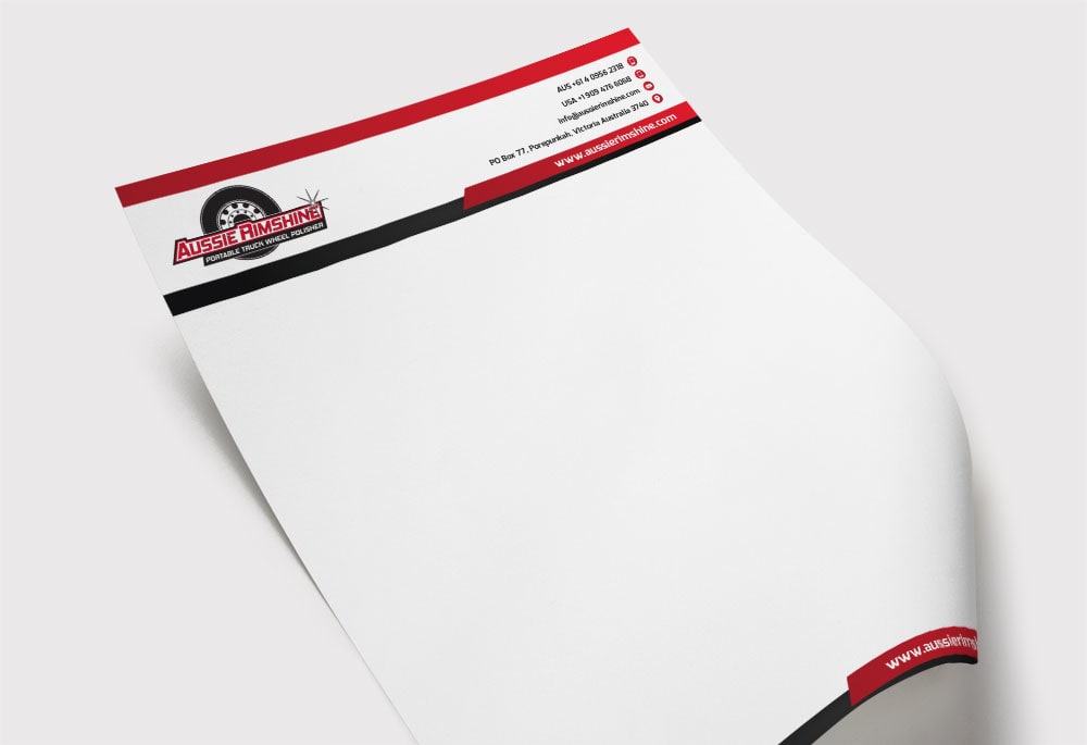 Aussie Rimshine - Letterhead