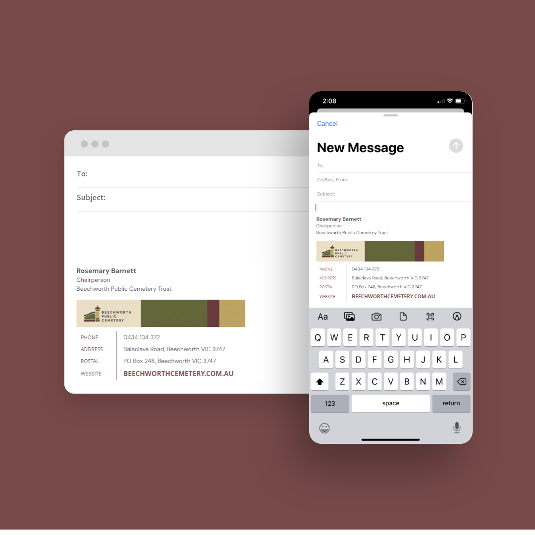 Beechworth Public Cemetery - Email Signature