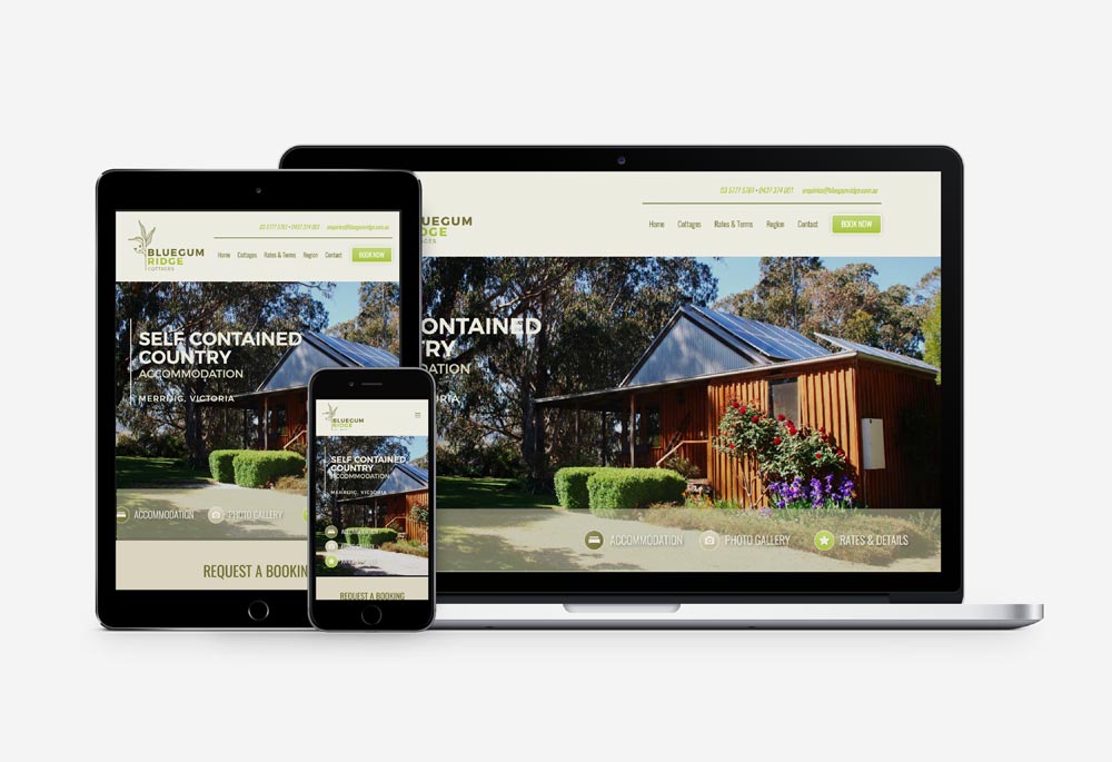 Bluegum Ridge Cottages - Website