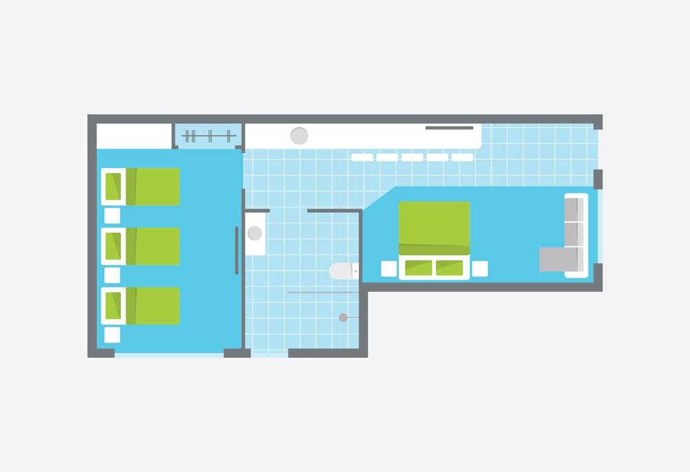 Bright Colonial Motel - Floor Plan