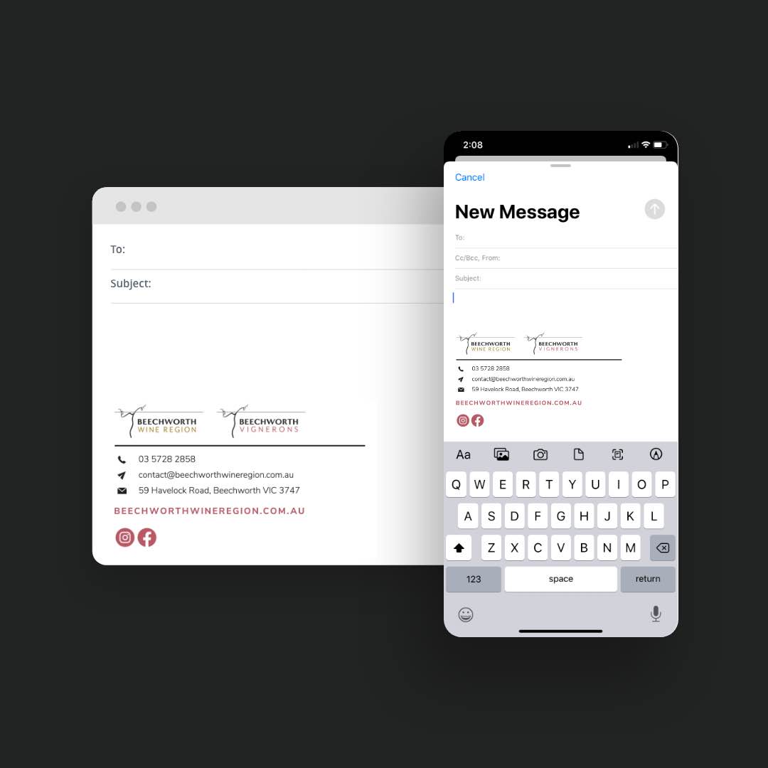 Beechworth Wine Region - Email Signature