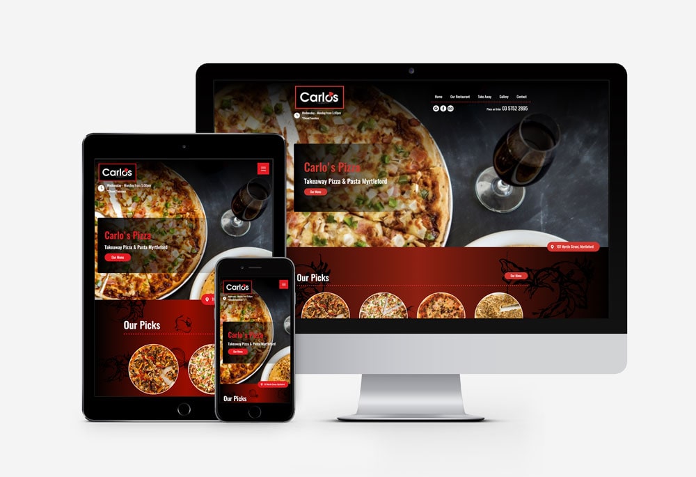 Carlo's Pizza Myrtleford - Website