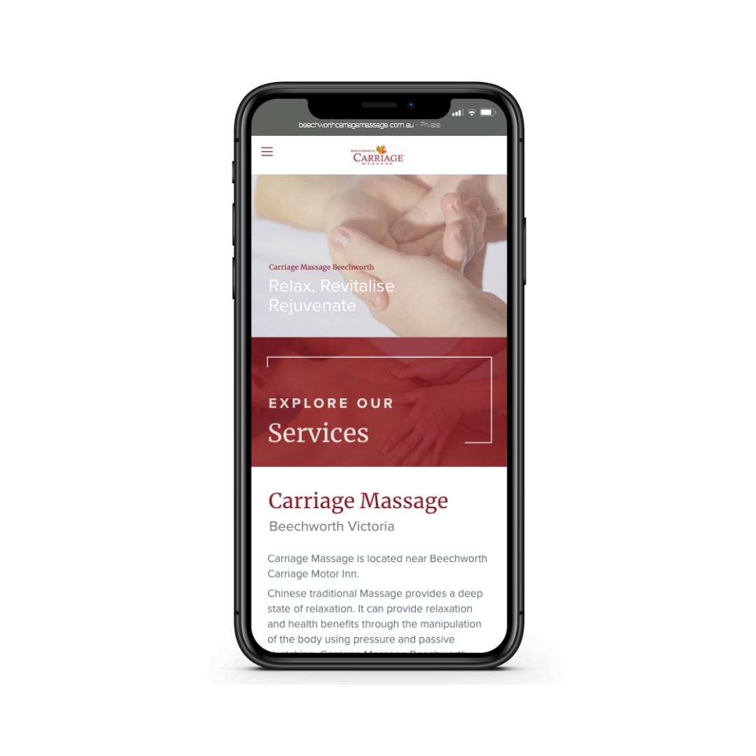 Beechworth Carriage Massage - Website Mobile