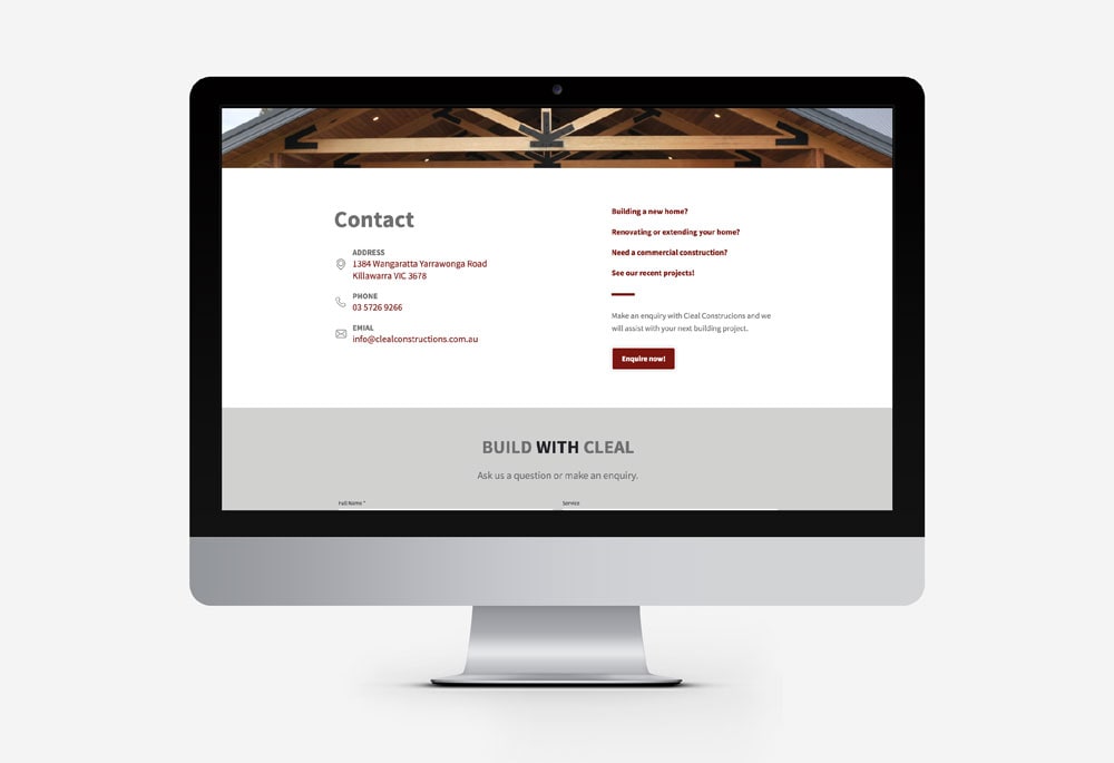 Cleal Constructions - Website