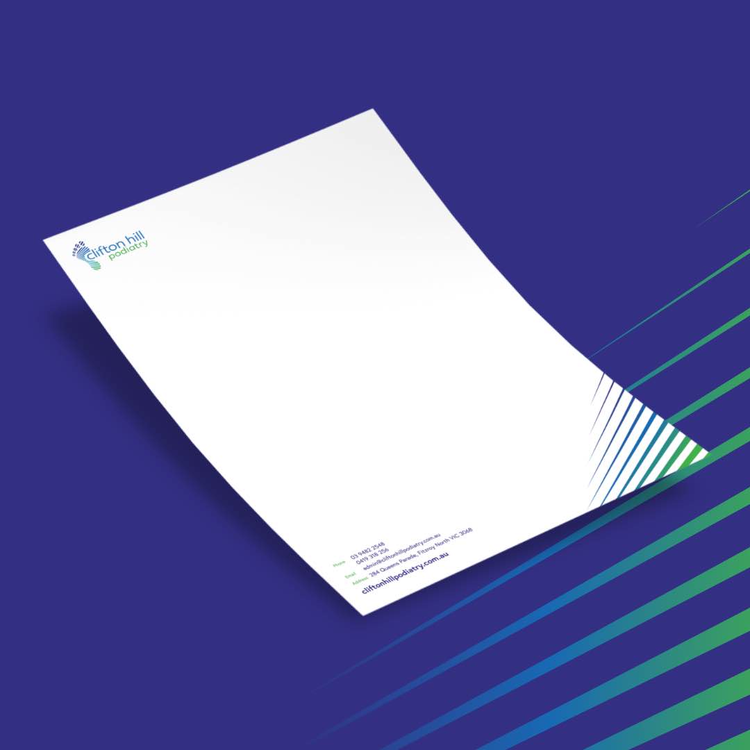 Clifton Hill Podiatry - Letterhead