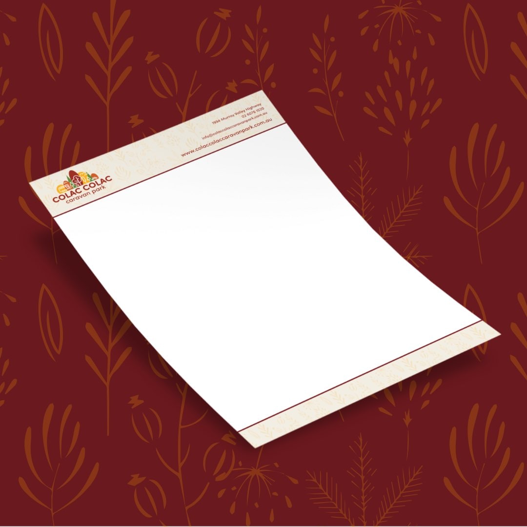 Colac Colac Caravan Park - Letterhead