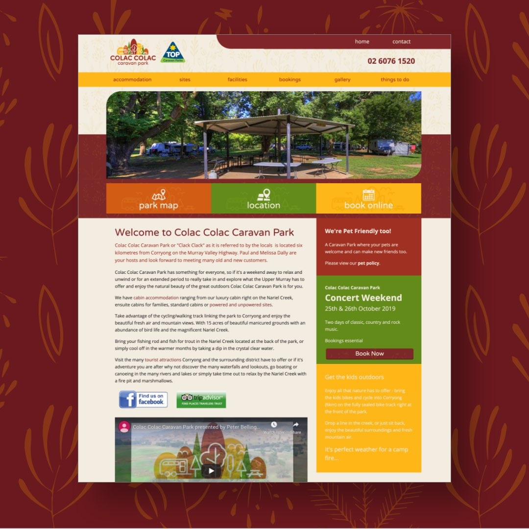 Colac Colac Caravan Park - Website