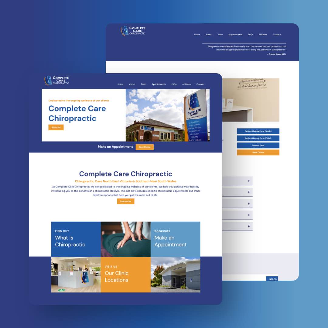 Complete Care Chiropractor - Website