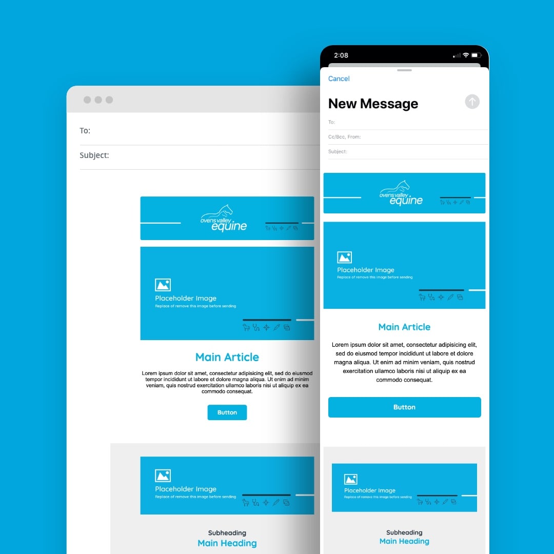 Ovens Valley Equine - Email Marketing Template