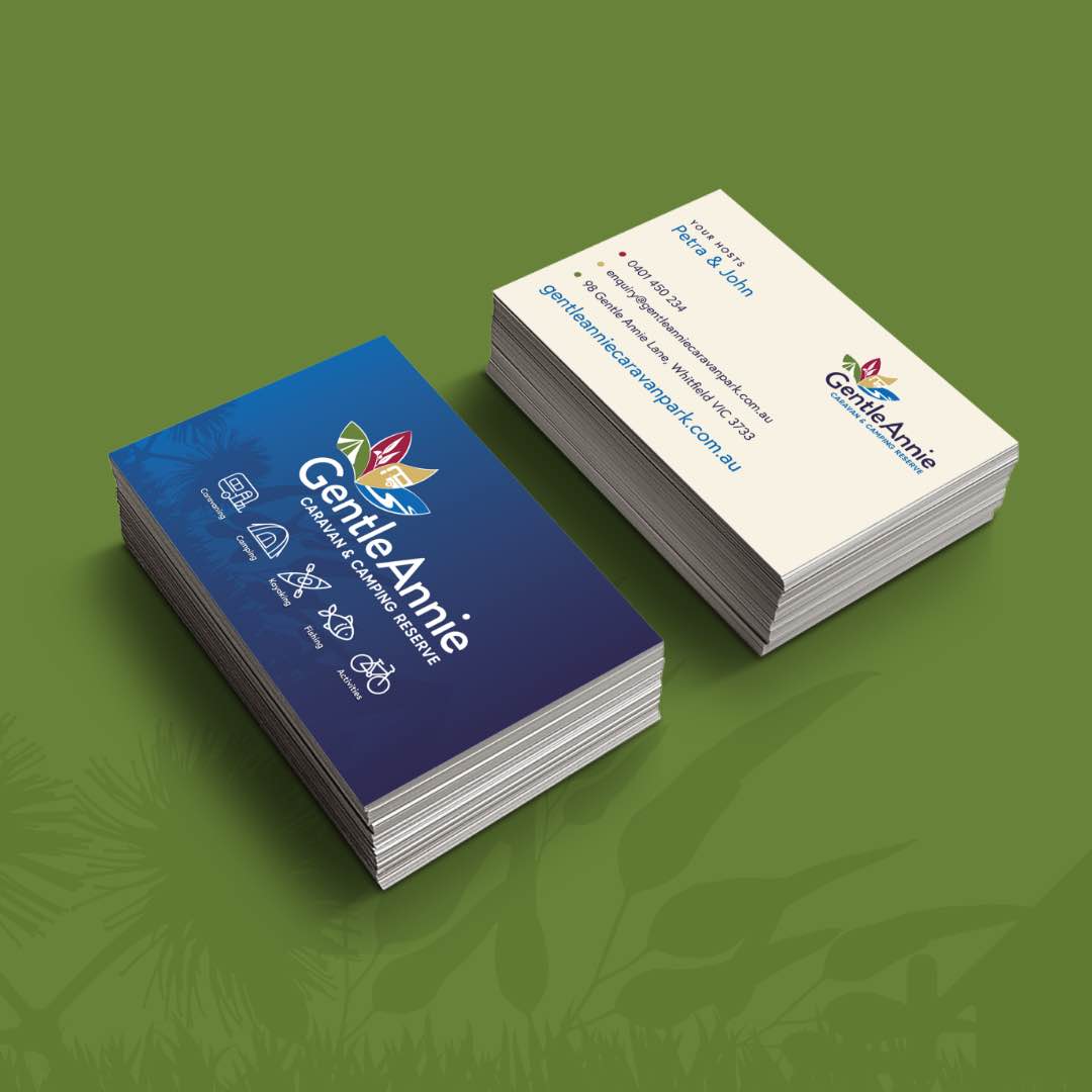 Gentle Annie Caravan & Camping Reserve - Business Cards