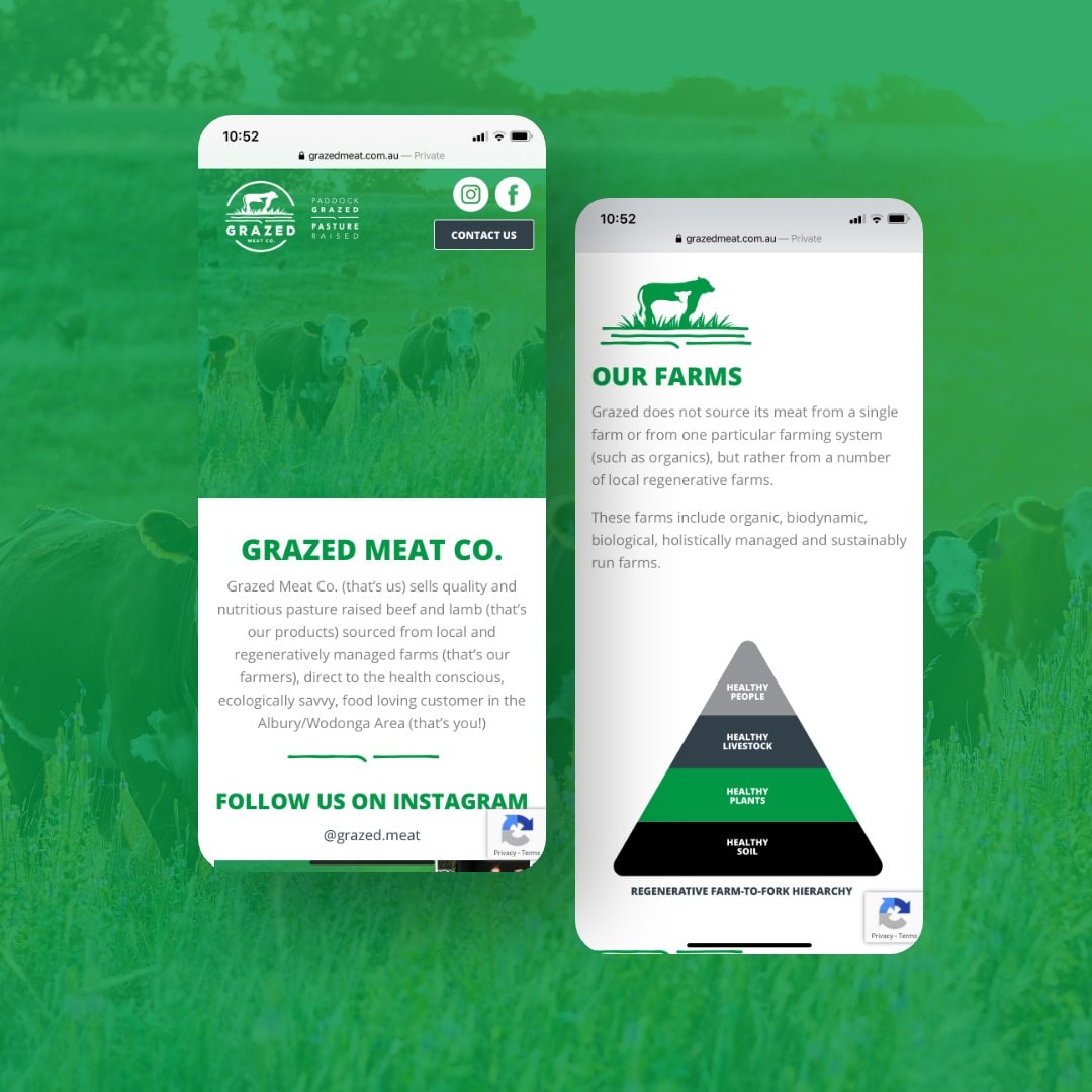 Grazed Meat Co. - Website