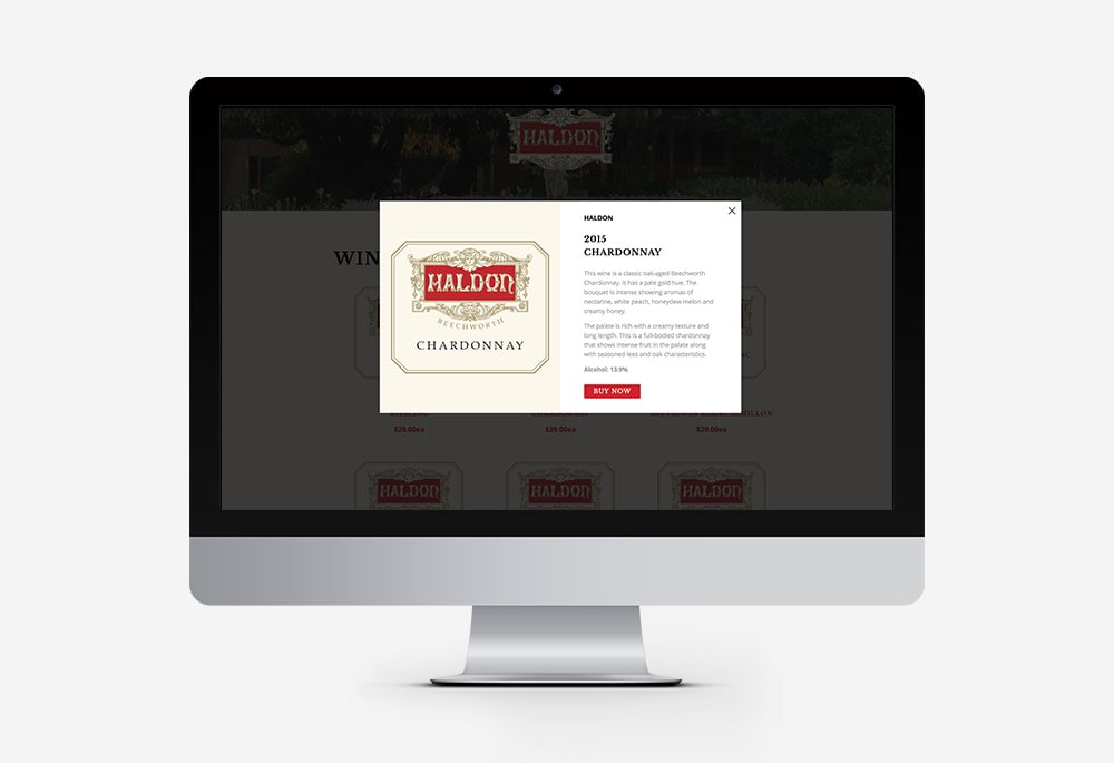 Haldon Estate Wines - Website