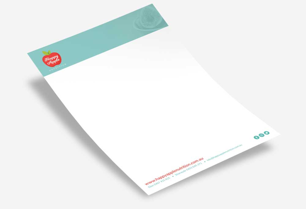 Happy Apples Nutrition - Letterhead