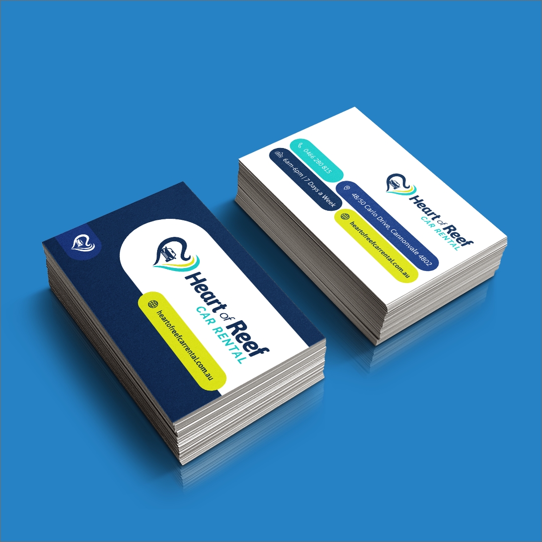 Heart of Reef Car Rental - Business Cards