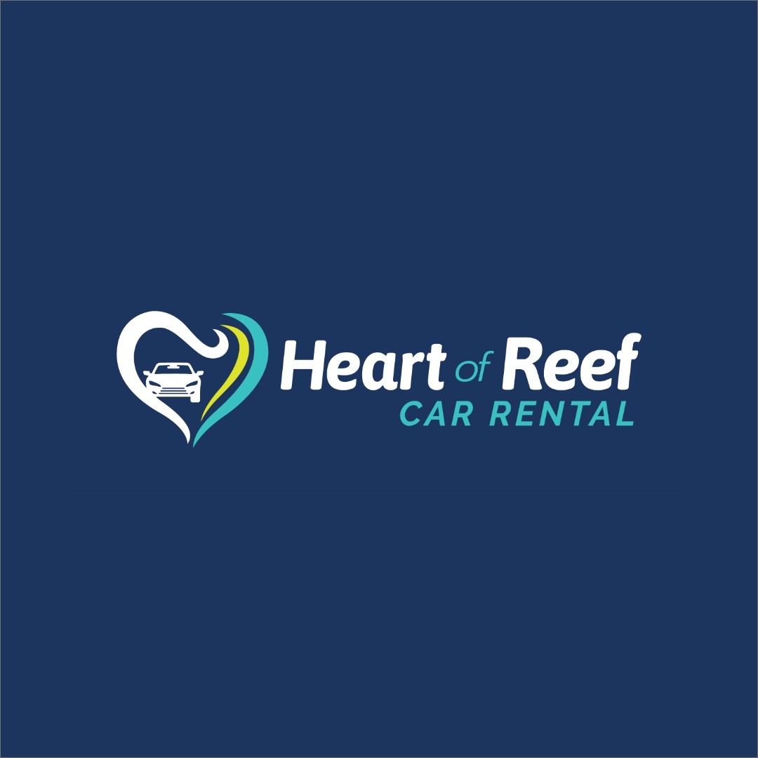 Heart of Reef Car Rental - Logo Reversed