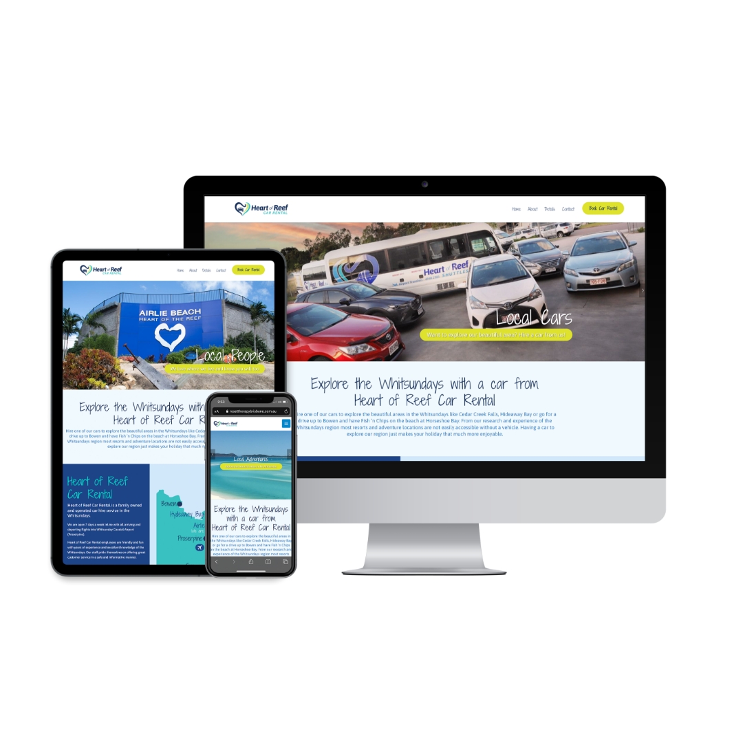 Heart of Reef Car Rental - Website