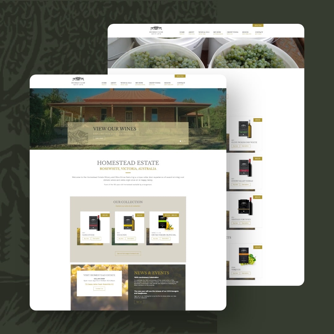 Homestead Estate - Website