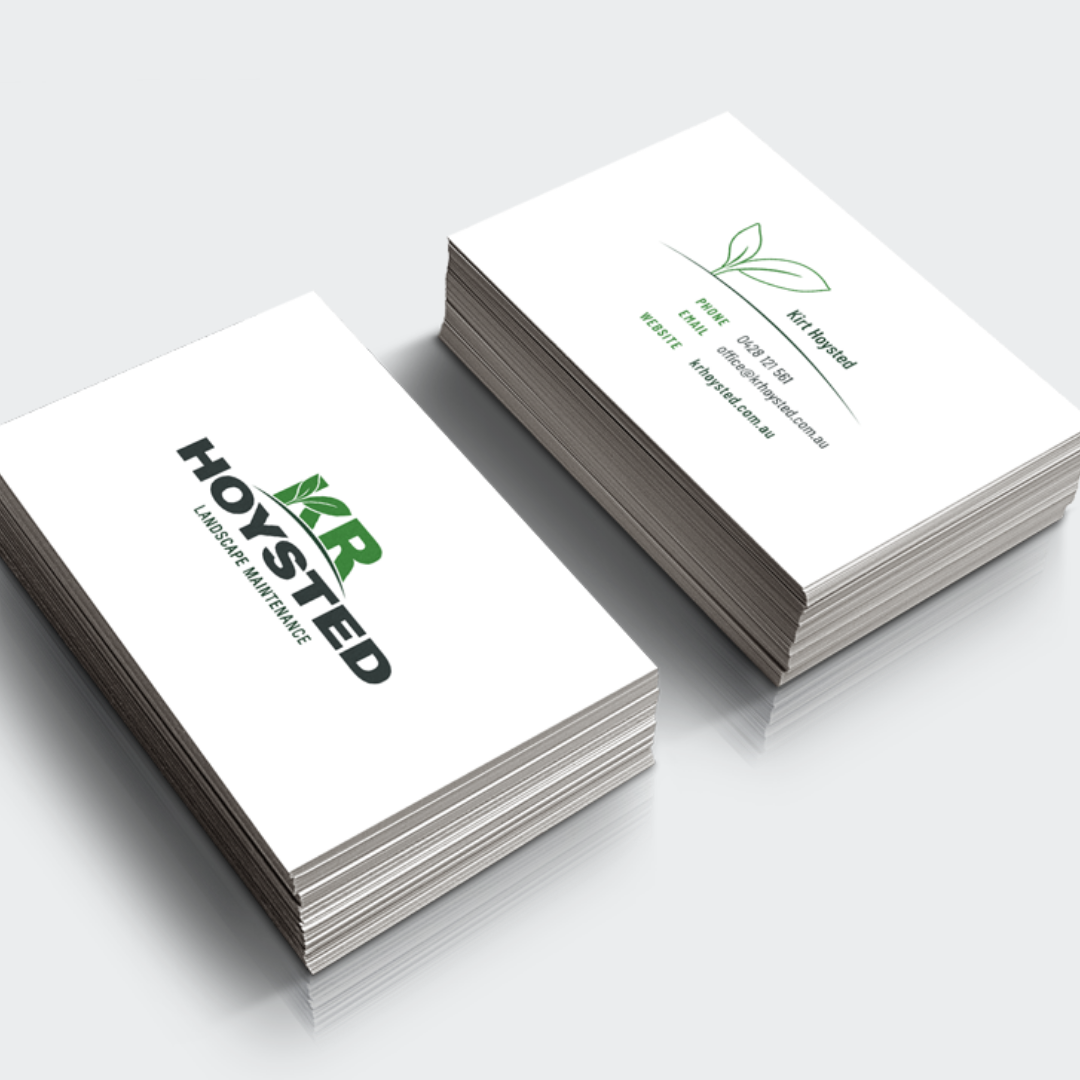 KR Hoysted Landscaping - Business Card