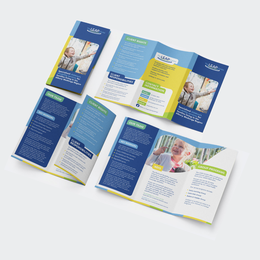 The Leap Centre - Tri-fold DL Brochure