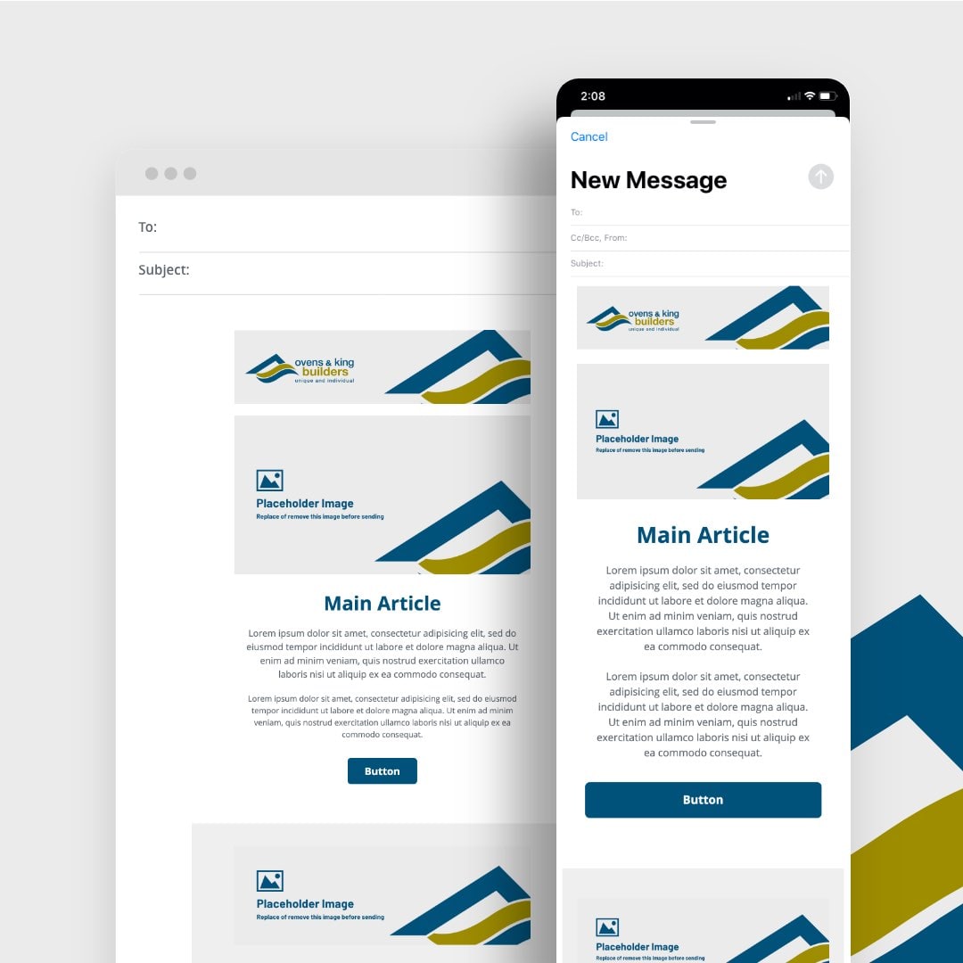 Ovens & King Builders - Email Marketing Template