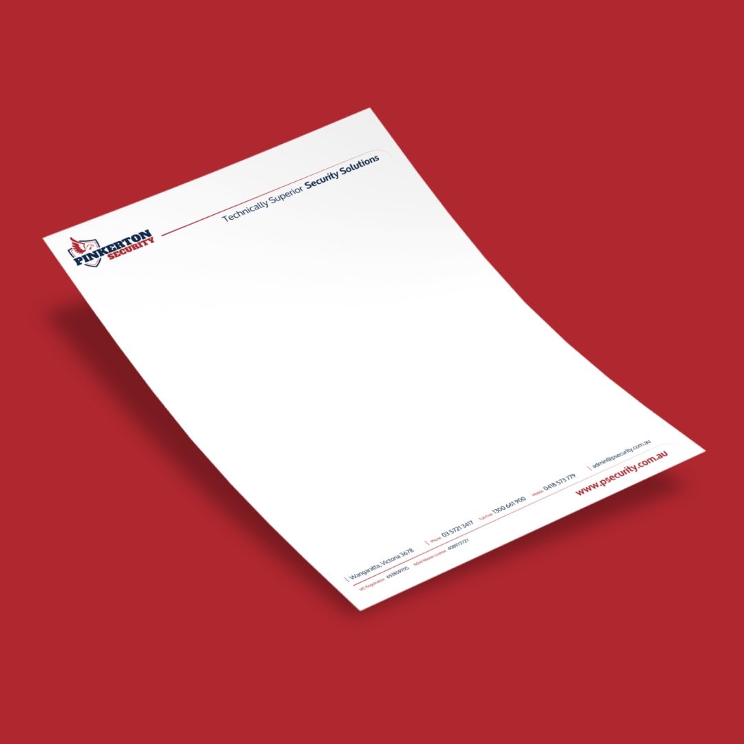 Pinkerton Security - Letterhead