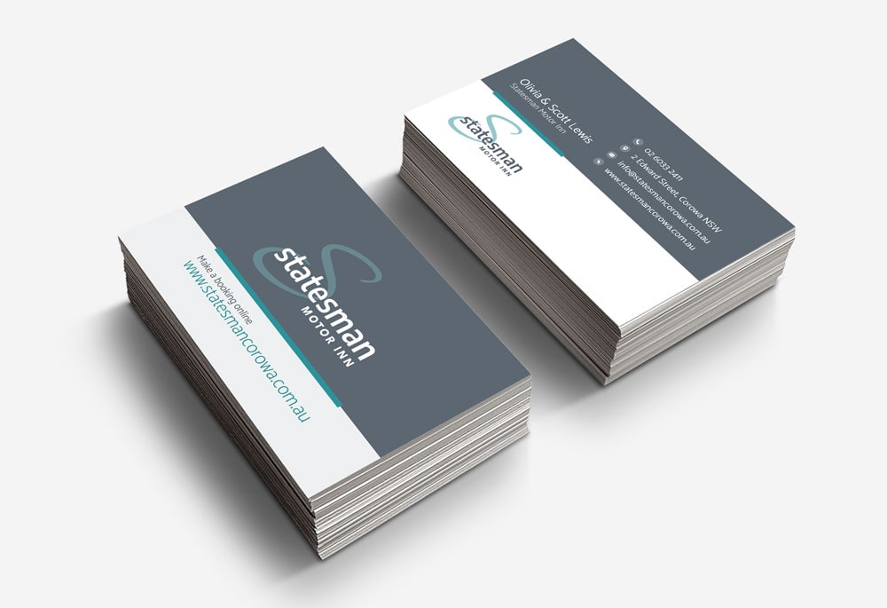 Statesman Motor Inn -  Business Cards