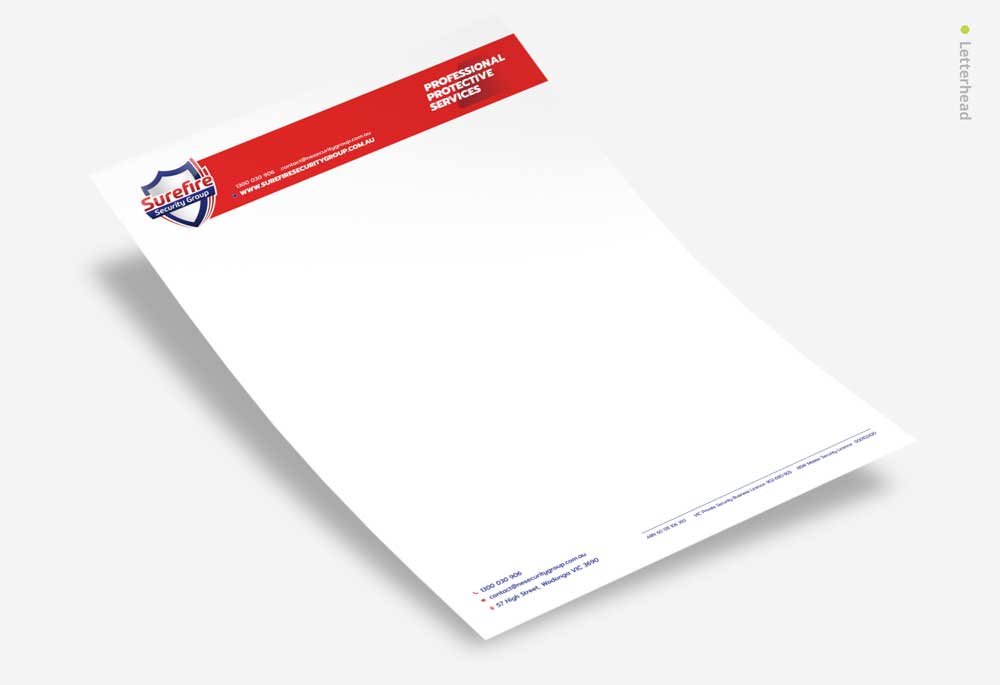 Surefire Security Group - Letterhead