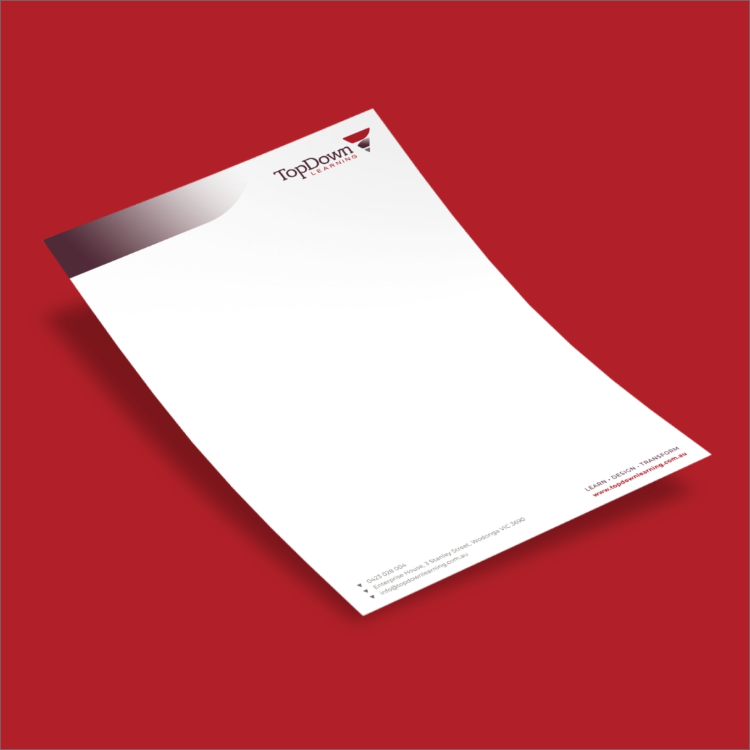 TopDown Learning - Letterhead