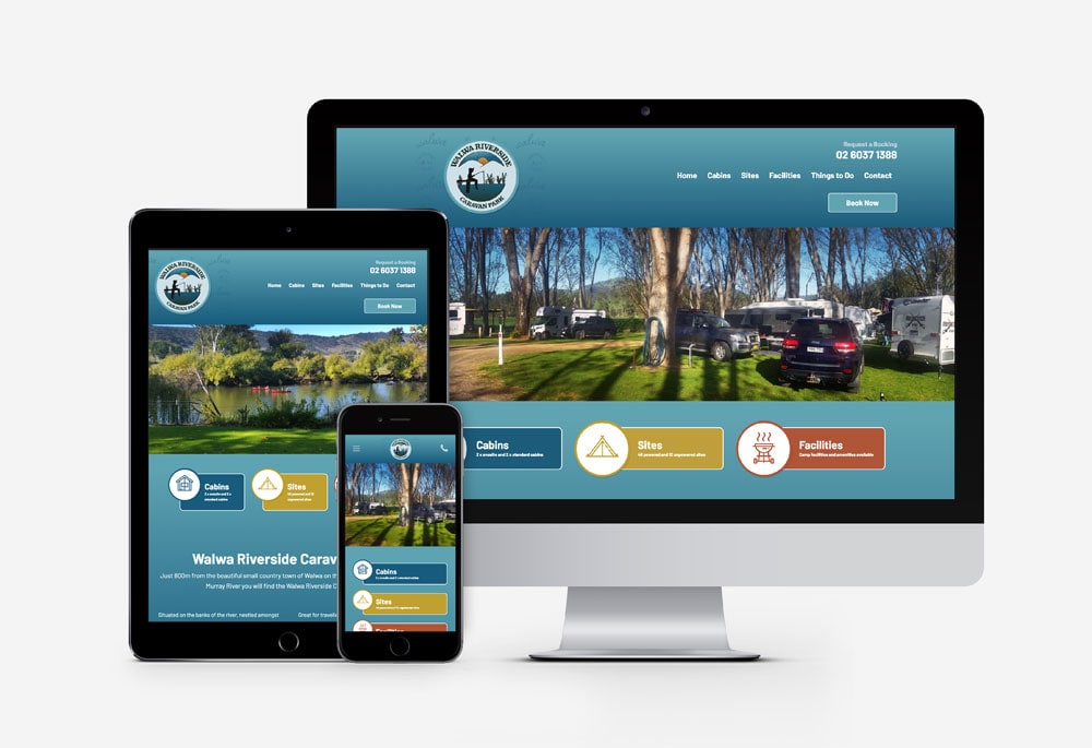 Walwa Riverside Caravan Park - Website