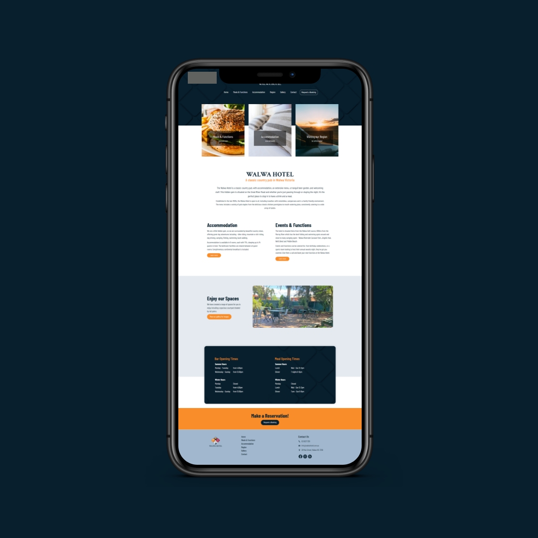 Walwa Hotel - Website Mobile