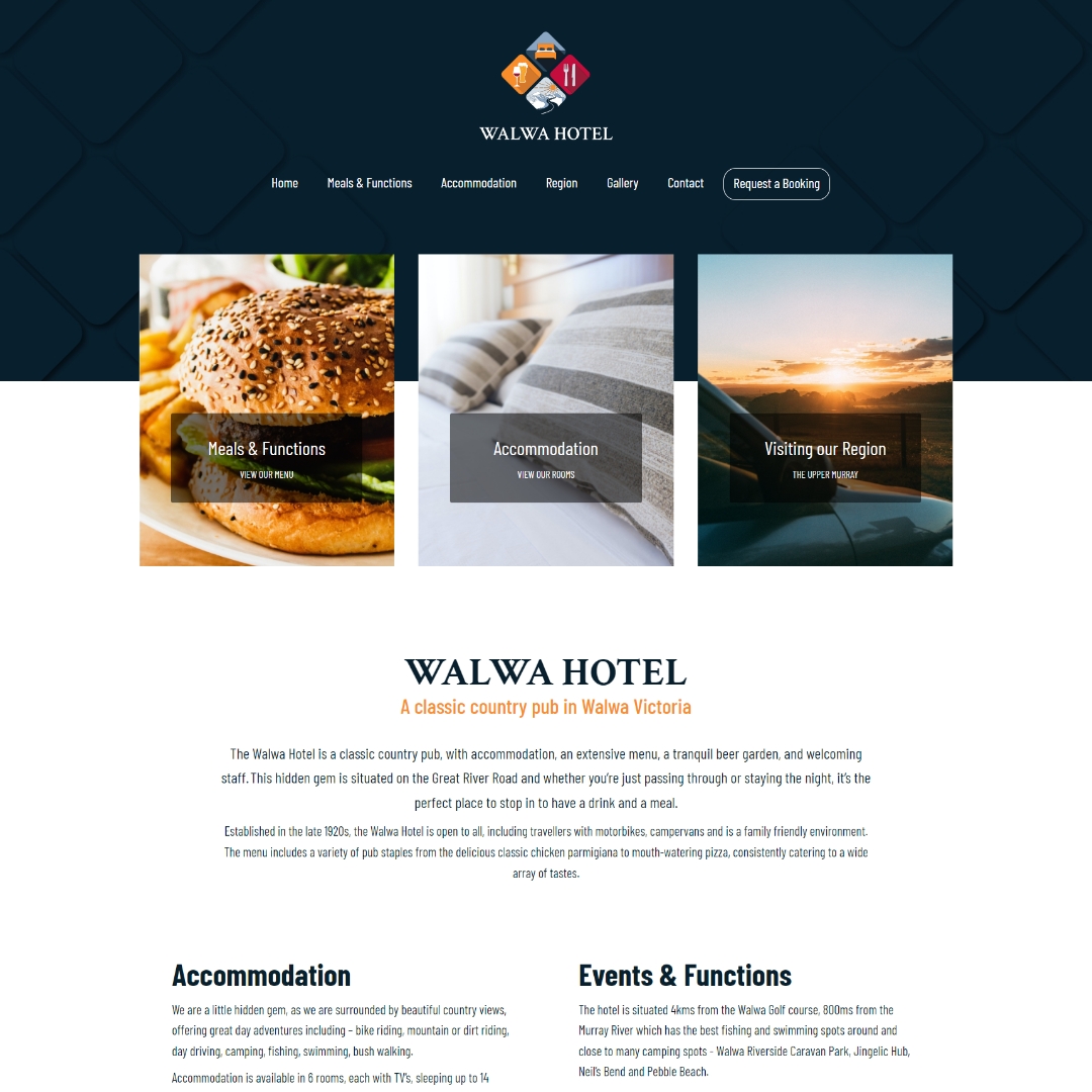 Walwa Hotel - Website