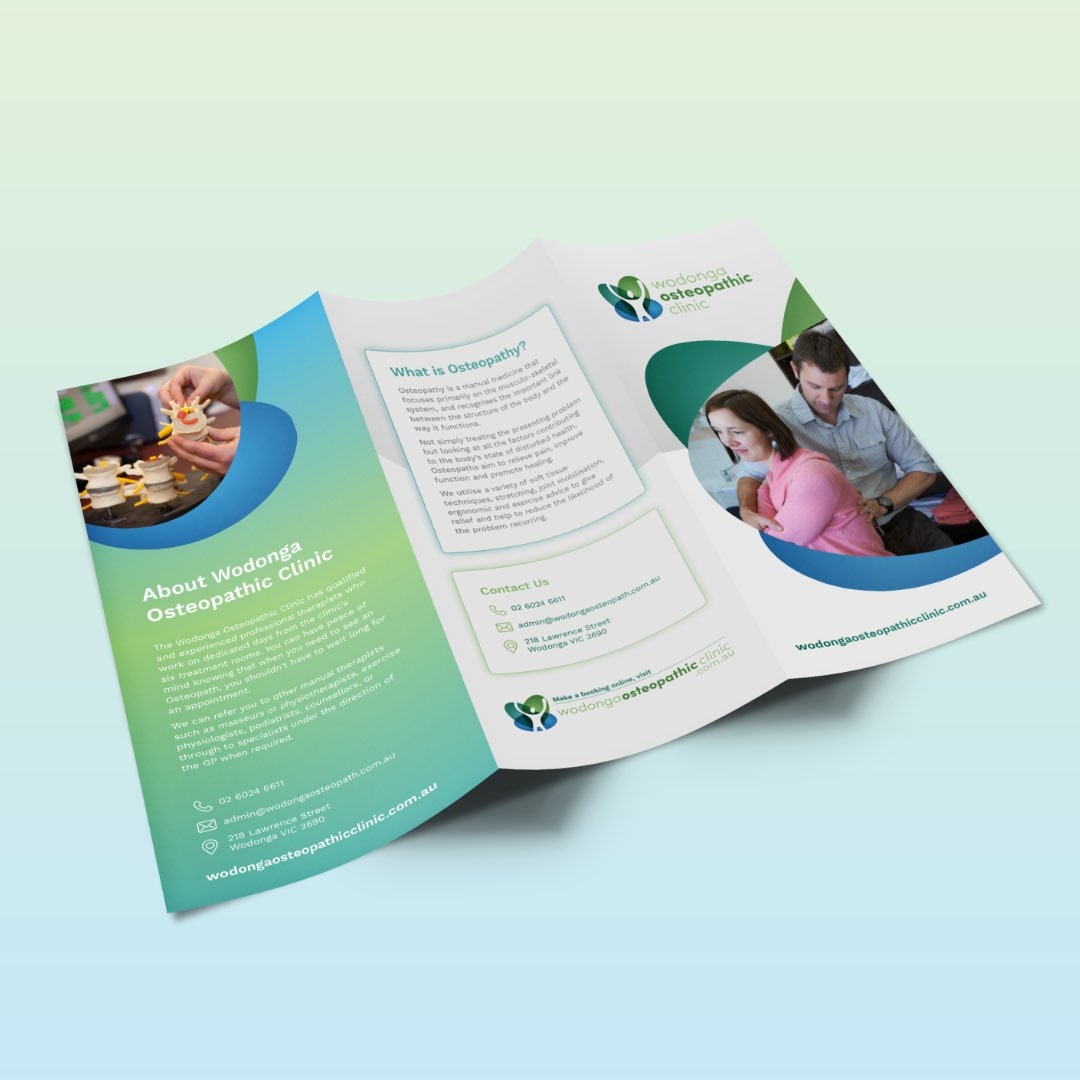 Wodonga Osteopathic Clinic - Trifold Brochure