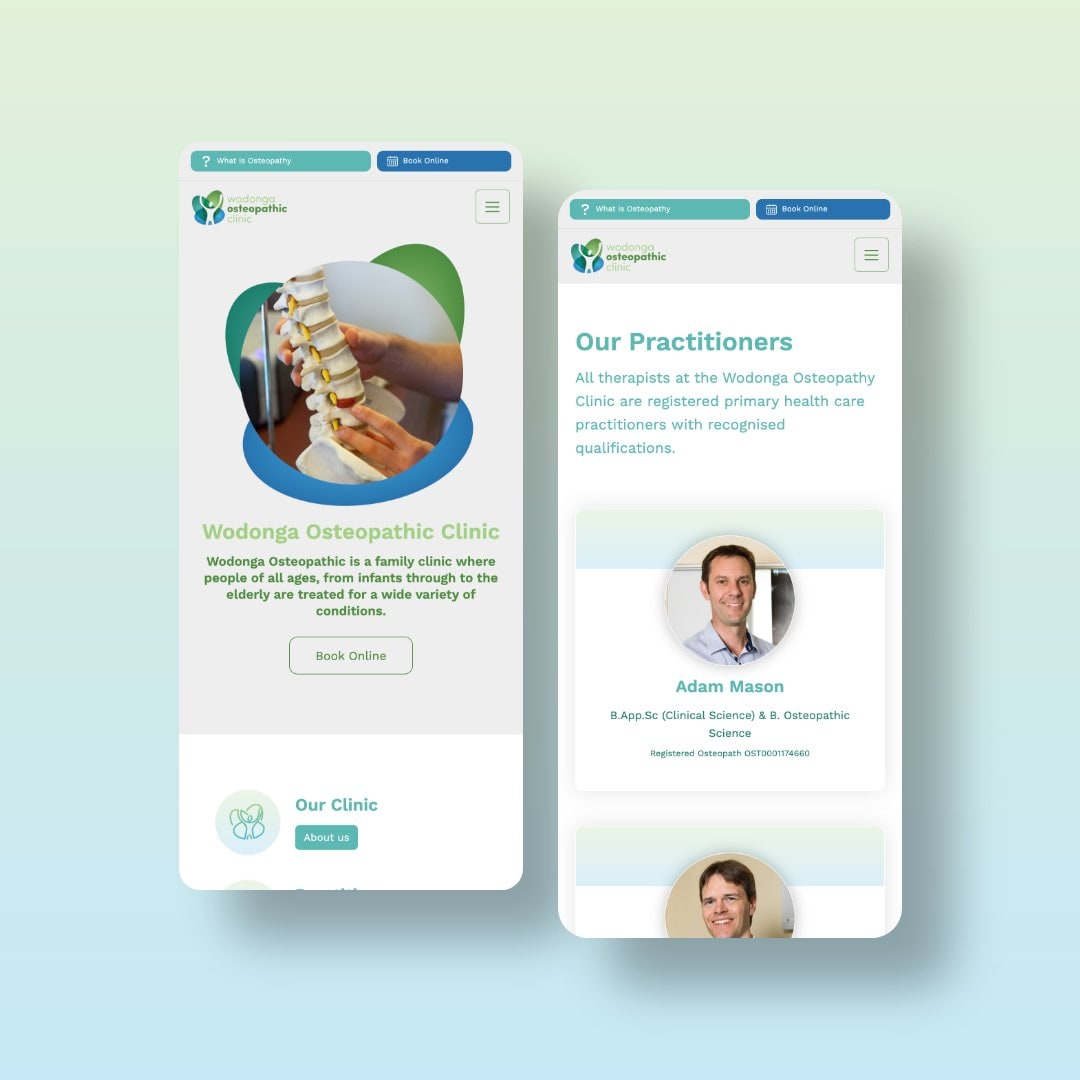 Wodonga Osteopathic Clinic - Website